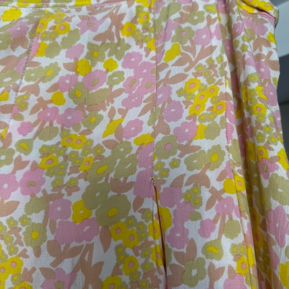 Anthropologie x Faithfull The Brand Aya Pleated Midi Skirt Cuesta 10 - Picture 8 of 16